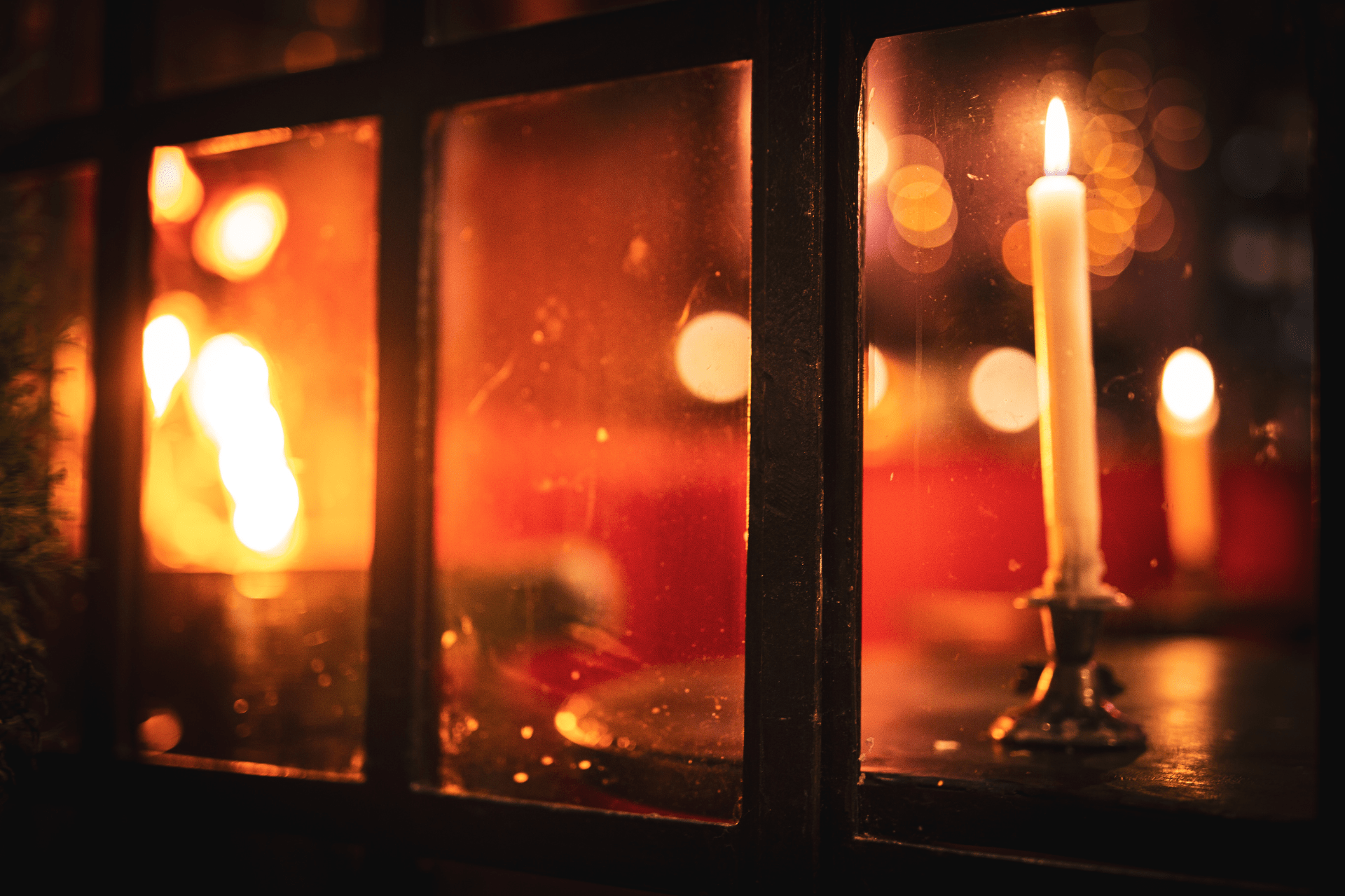 Candle Burning in the Window