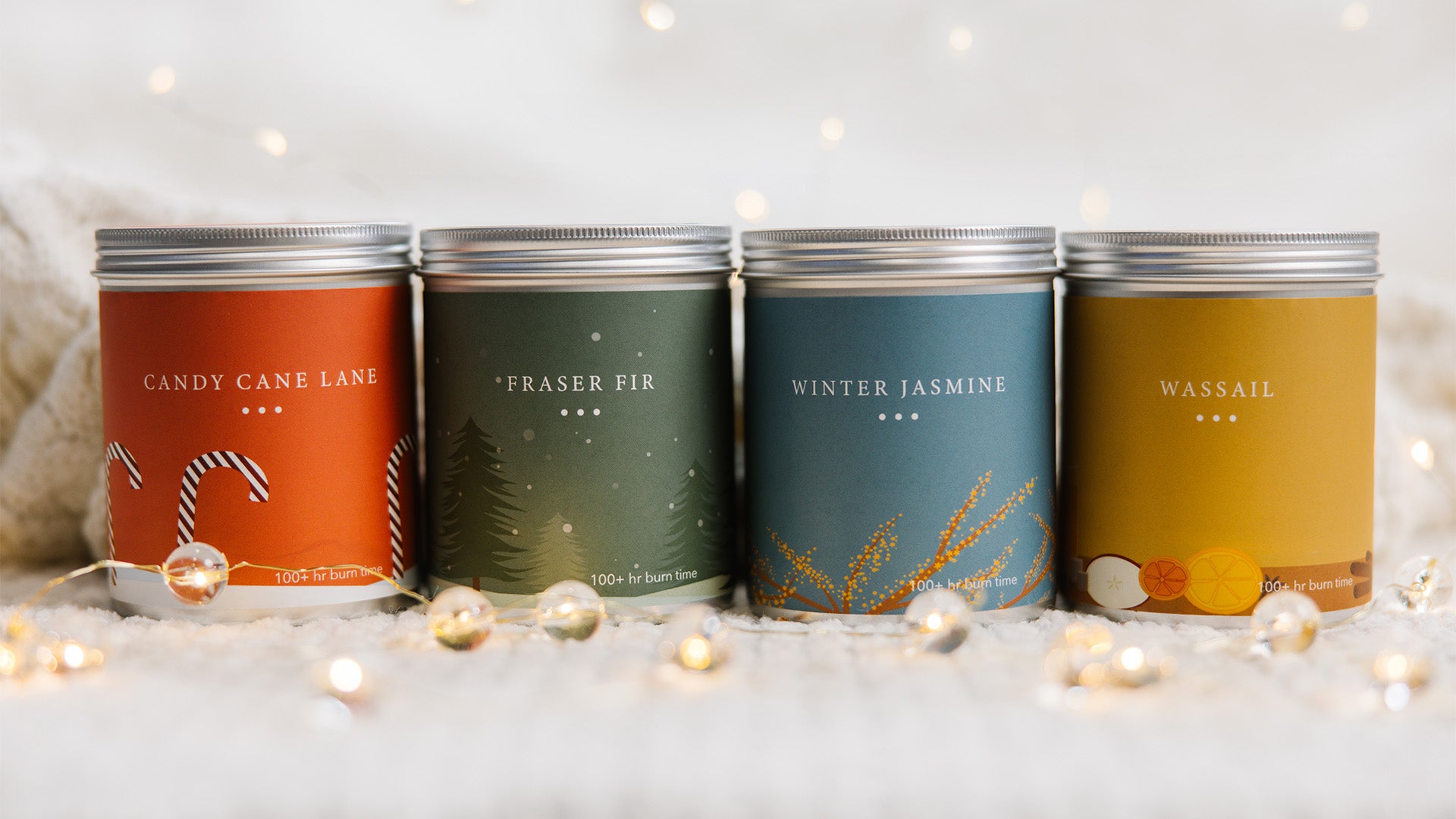 All 4 Winter 2-Wick candles