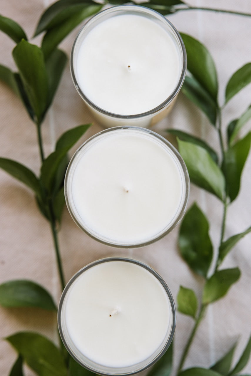 The top of 3 candles