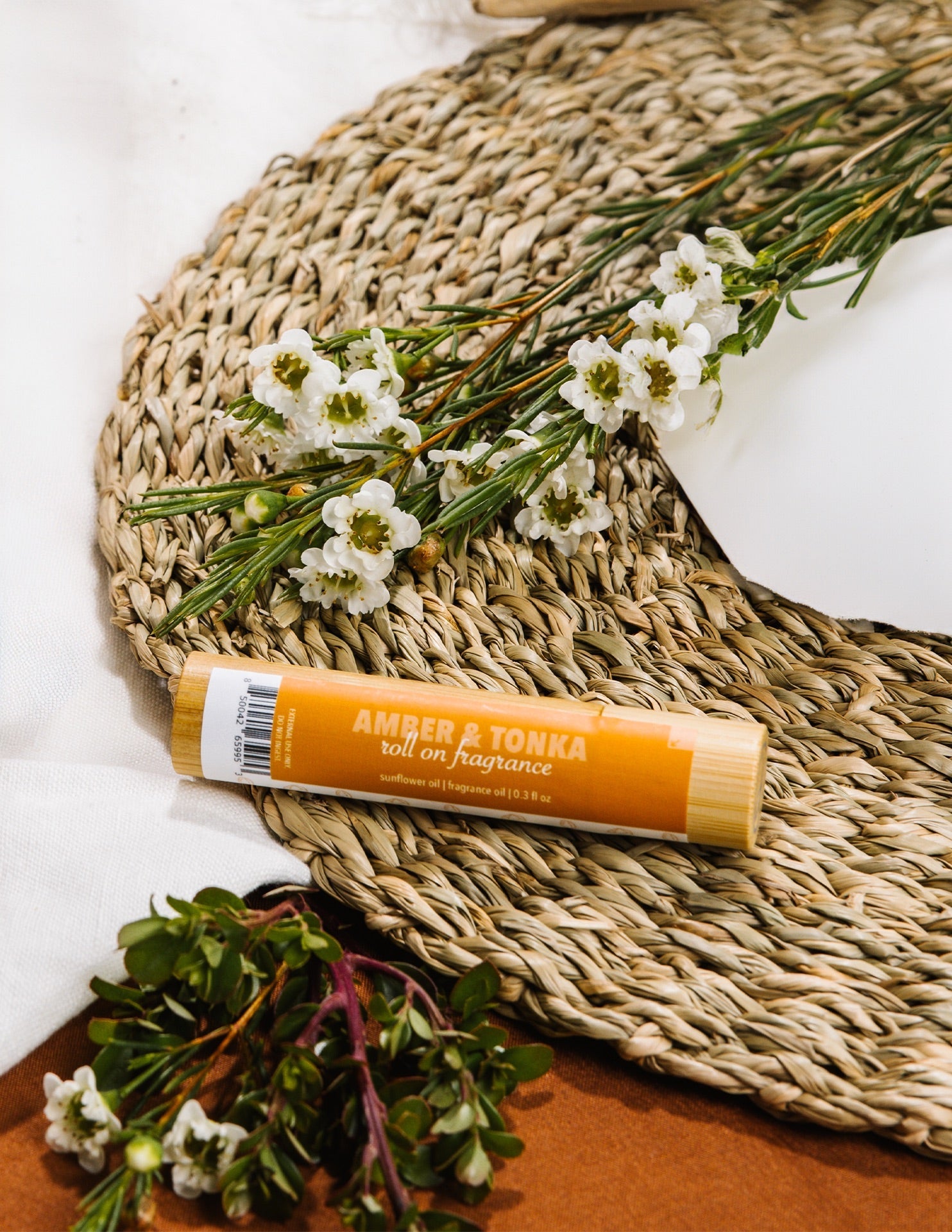 Lifestyle Photo of Amber & Tonka Roll On Fragrance