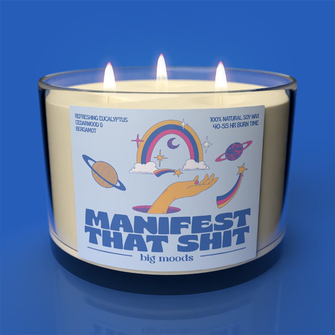"Manifest That Shit" 3-Wick Soy Candle - 14oz