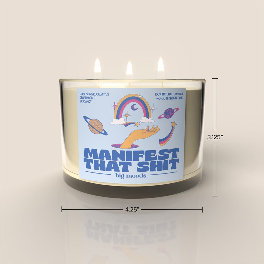 "Manifest That Shit" 3-Wick Soy Candle - 14oz