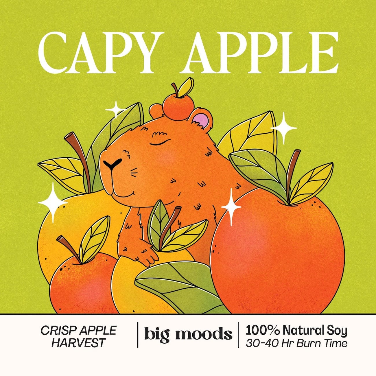"Capy Apple" Crisp Apple - 5oz Soy Candle