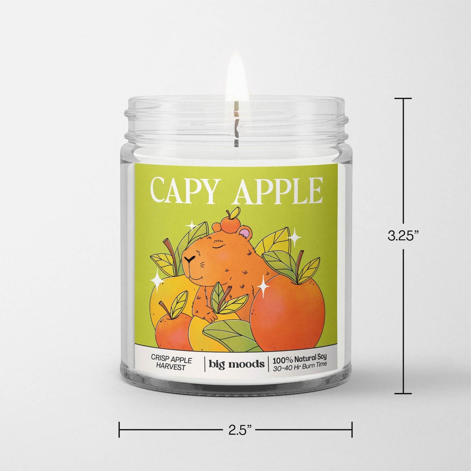 "Capy Apple" Crisp Apple - 5oz Soy Candle
