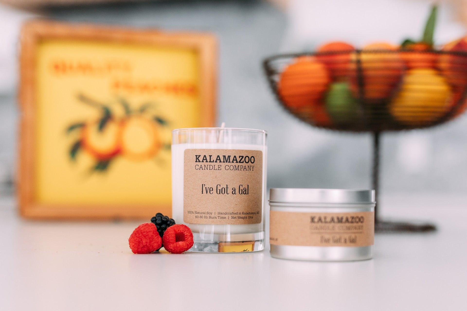 I've Got A Gal candle with fruit