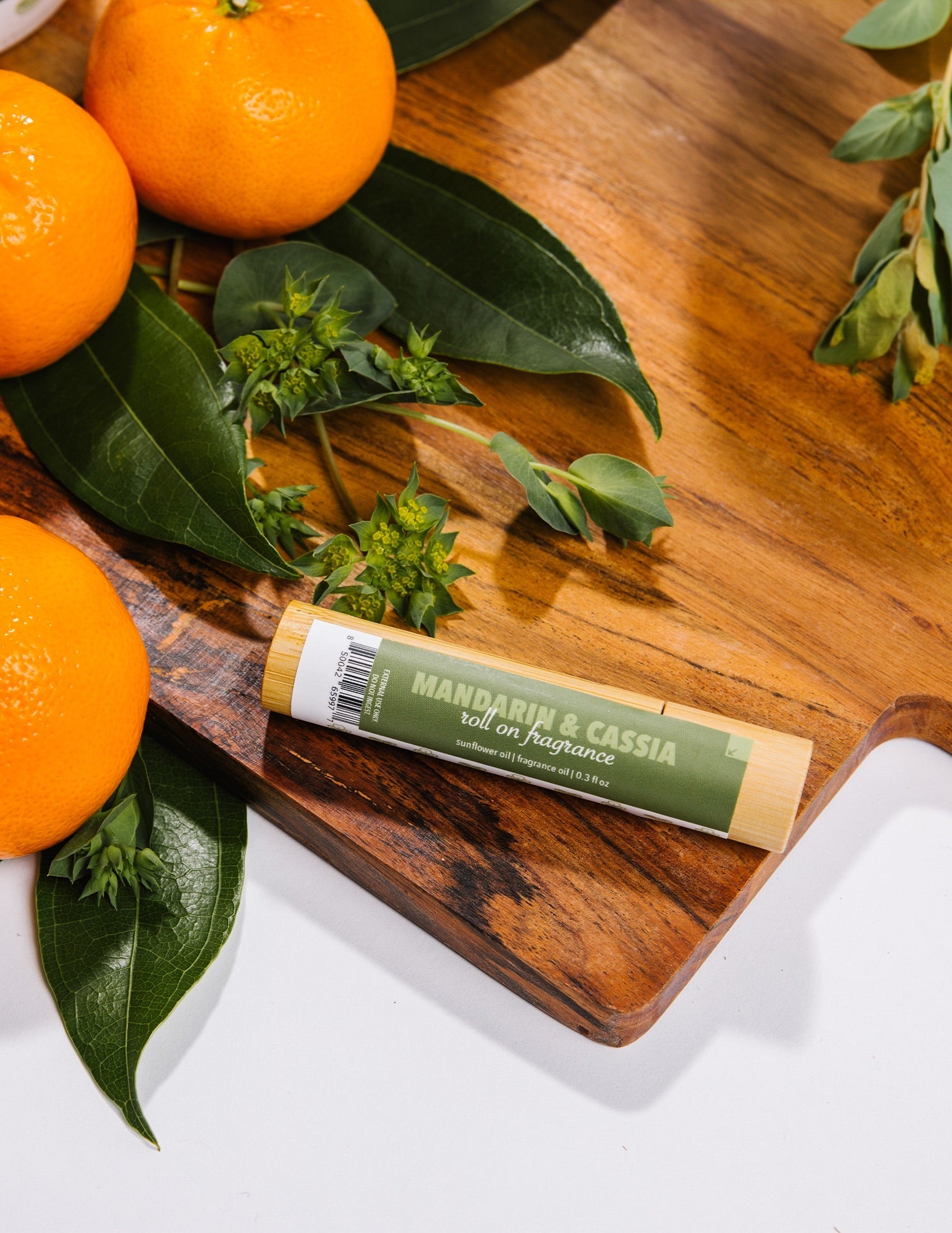 Mandarin & Cassia Roll On Fragrance Oil Lifestyle Photo