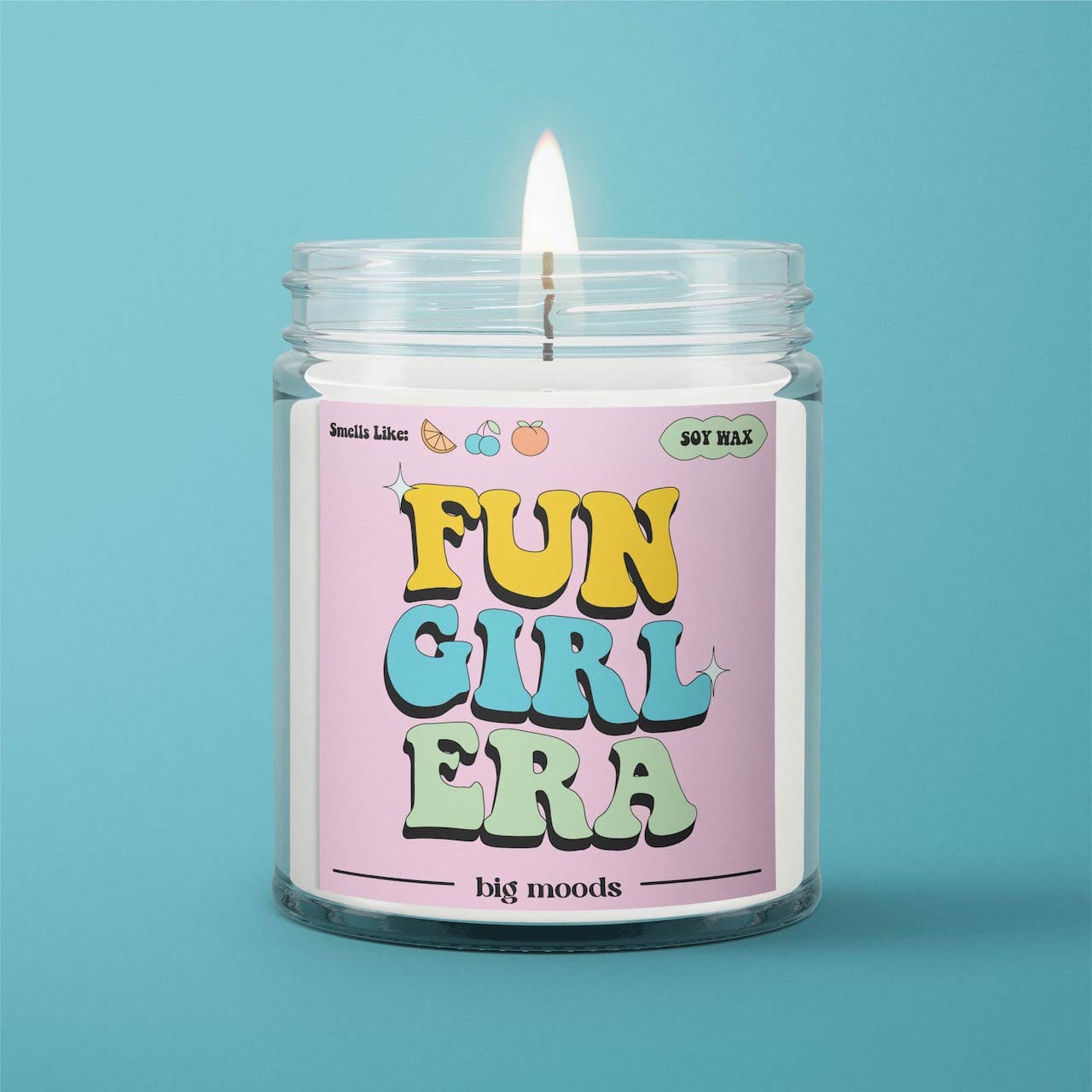 "Fun Girl Era" Mandarin, Peach, Berries, & Bergamot - 5oz Soy Candle