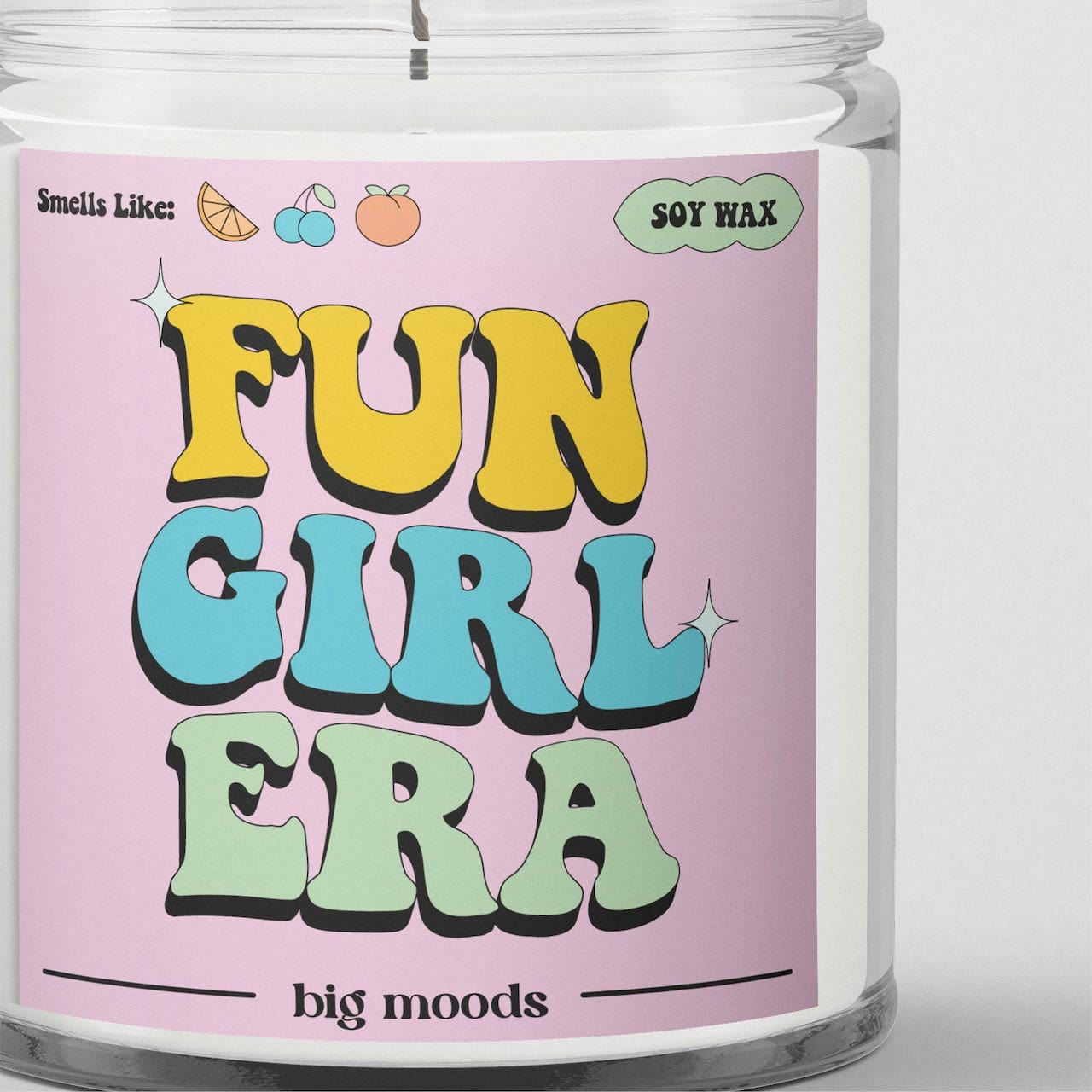 "Fun Girl Era" Mandarin, Peach, Berries, & Bergamot - 5oz Soy Candle
