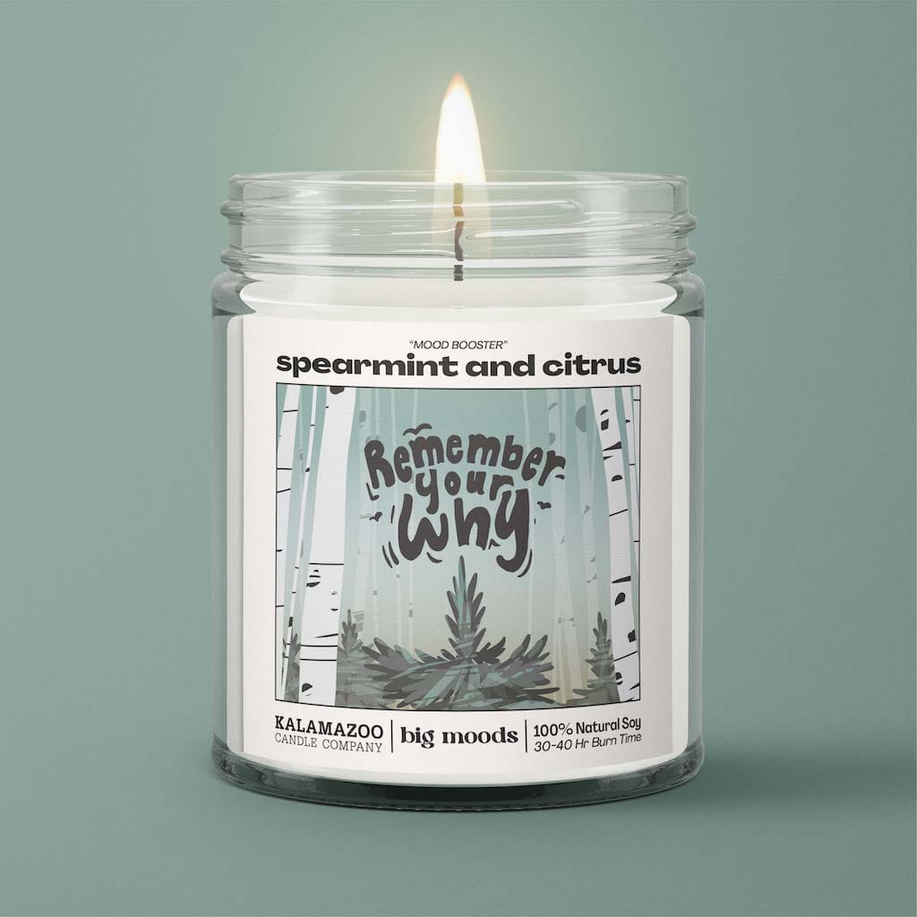 "Remember Your Why" Spearmint & Citrus - 5oz Soy Candle