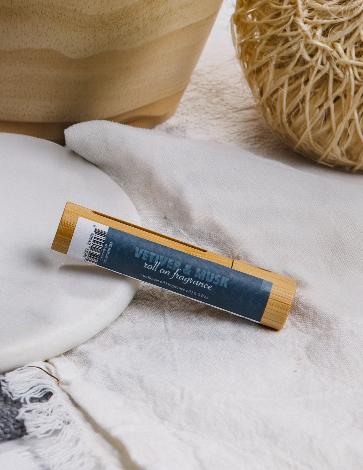 Vetiver & Musk Roll On Fragrance Oil Lifestyle Photo