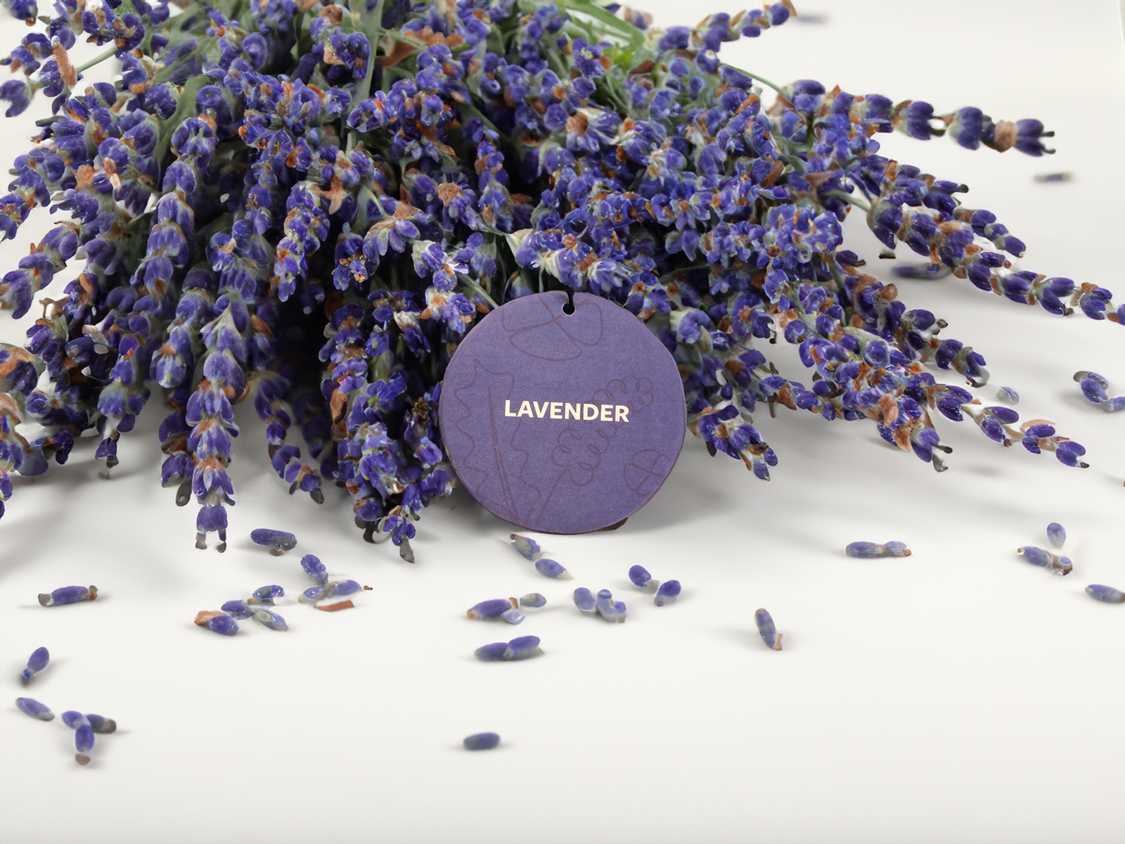 Lavender Car Freshener with lavender