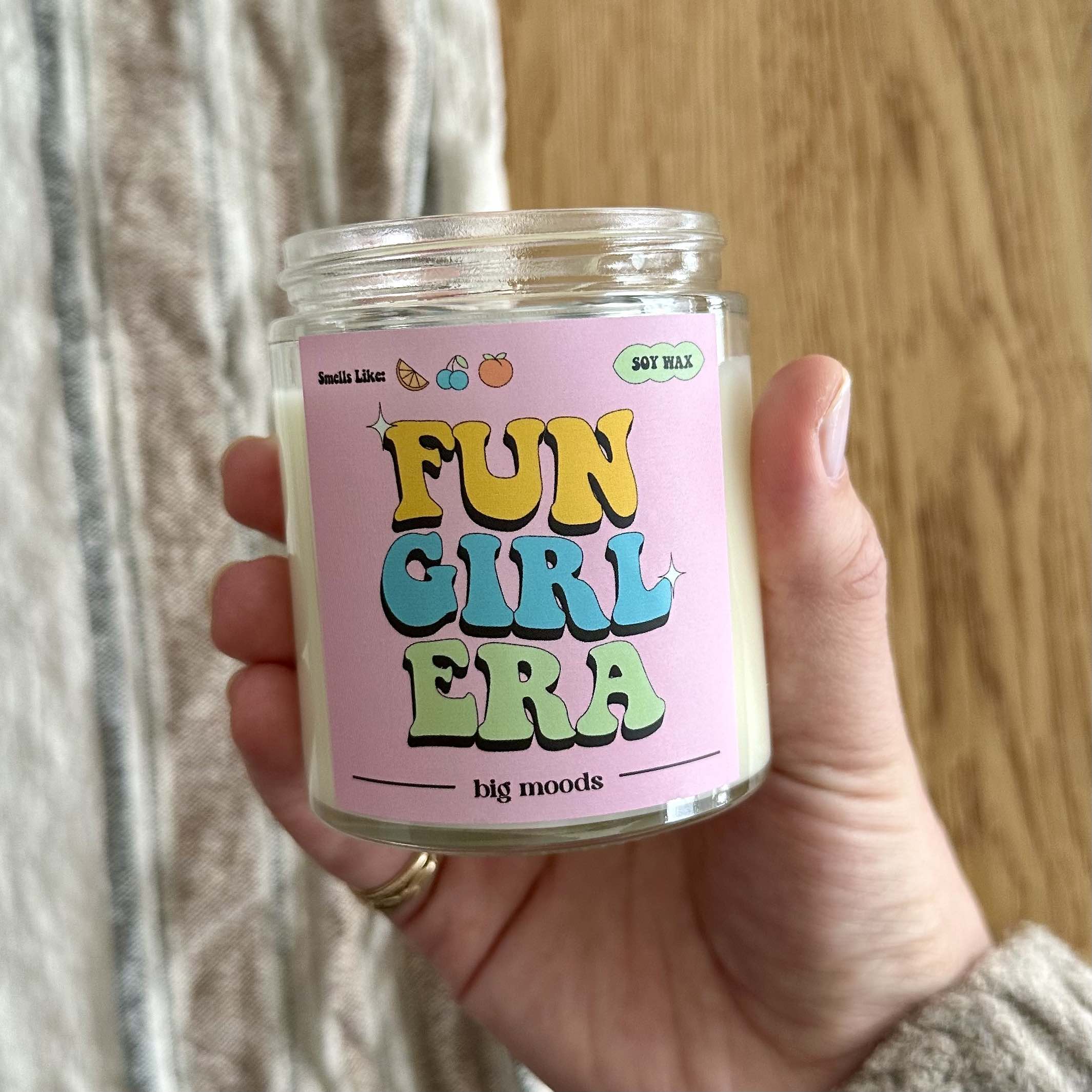 "Fun Girl Era" Mandarin, Peach, Berries, & Bergamot - 5oz Soy Candle