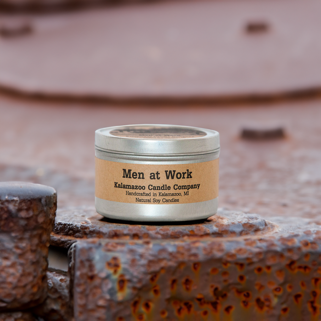 Men At Work Candle