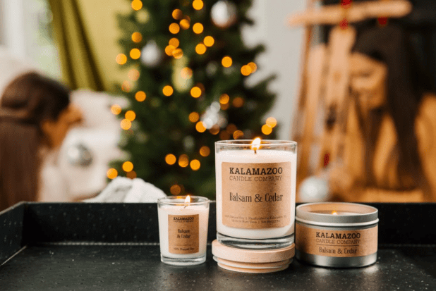 balsam and cedar candle perfect for fall candle