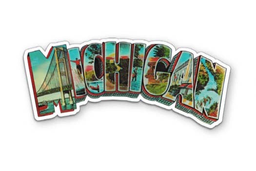 Michigan Landmark Lettering 