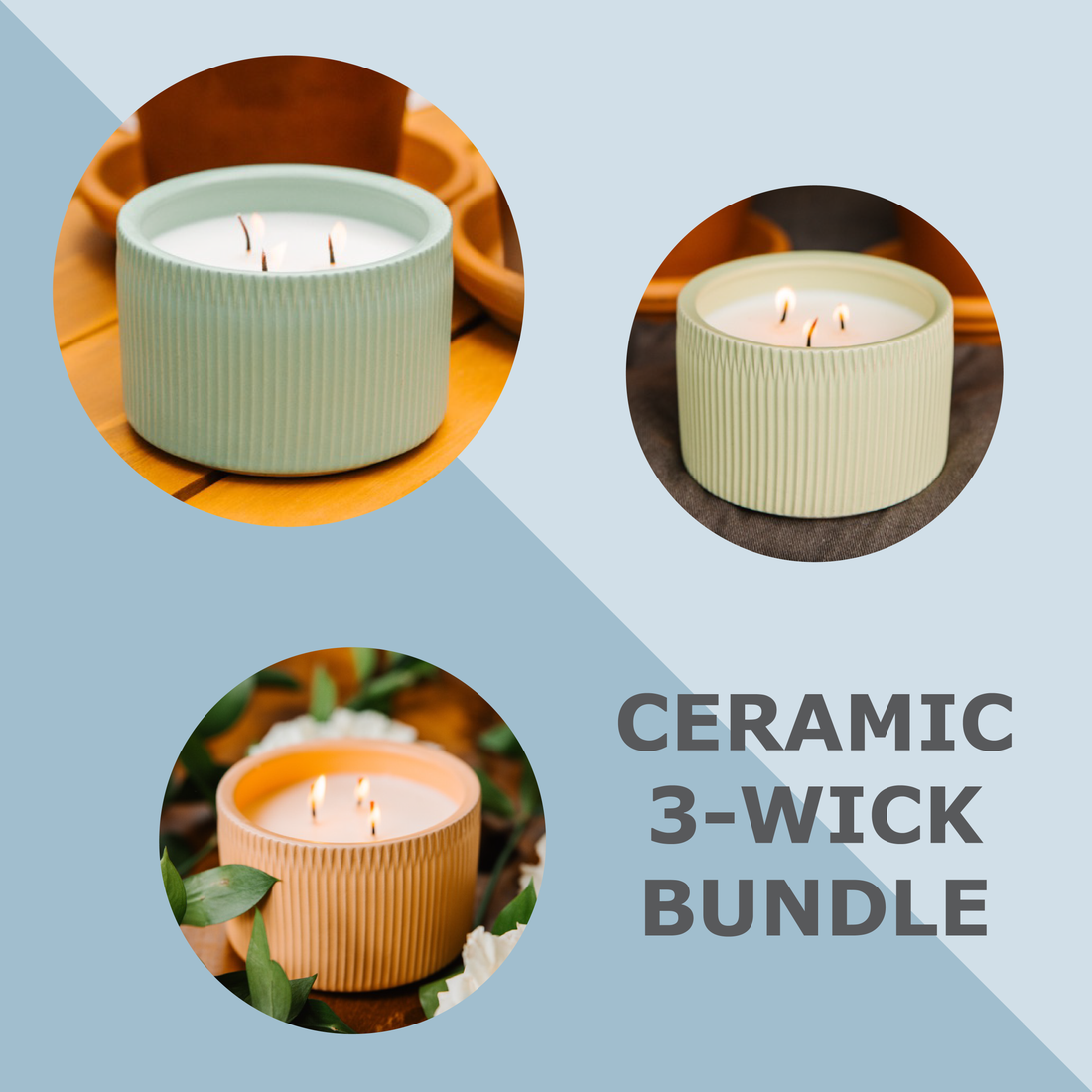 3-Wick Ceramic Bundle Image