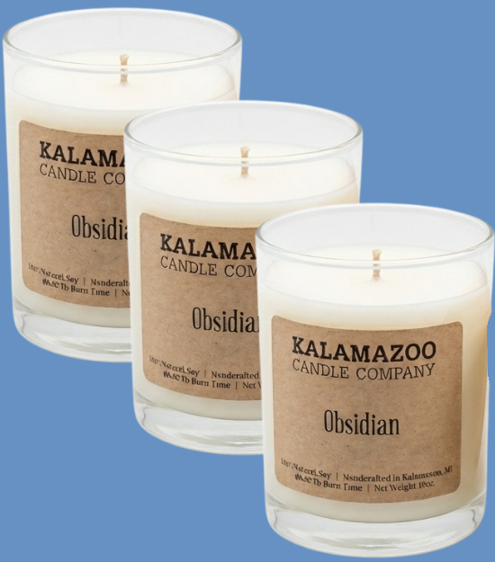 Obsidian Candle – Kalamazoo Candle Company Obsidian Candle – Kalamazoo Candle Company