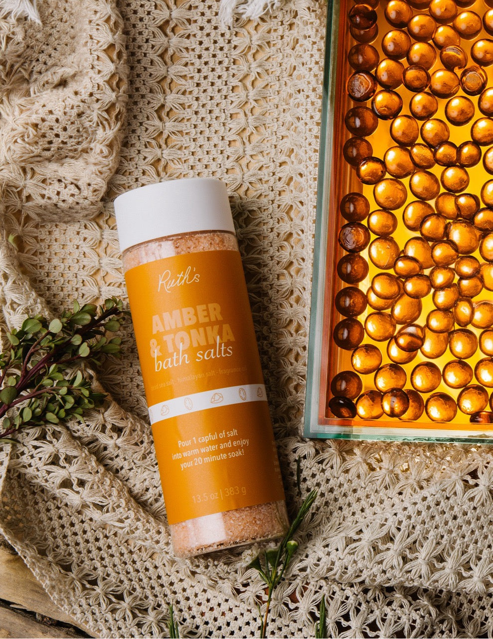 Amber &amp; Tonka Bath Salt Lifestyle Photo