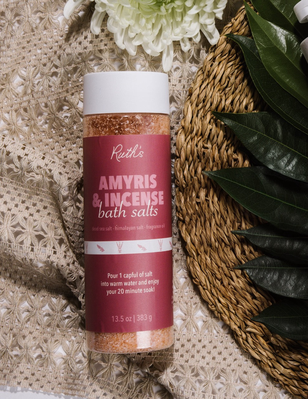 Lifestyle Photo of Amyris &amp; Incense Bath Salt 