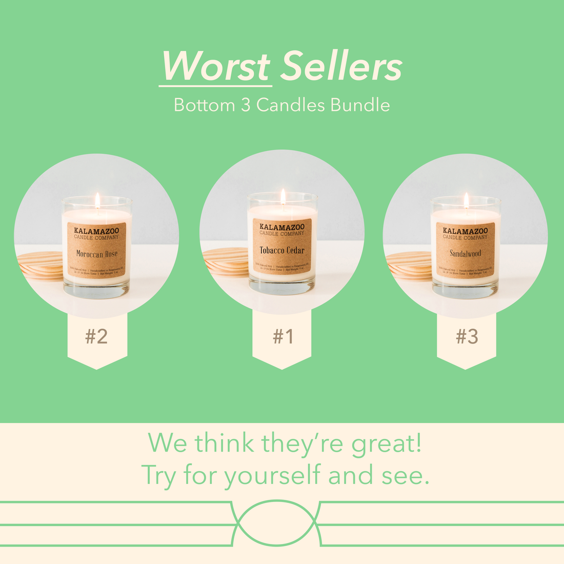 Bottom 3 Worst Selling Candles