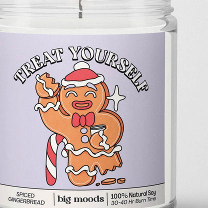 &quot;Treat Yourself&quot; Spiced Gingerbread - 5oz Soy Candle