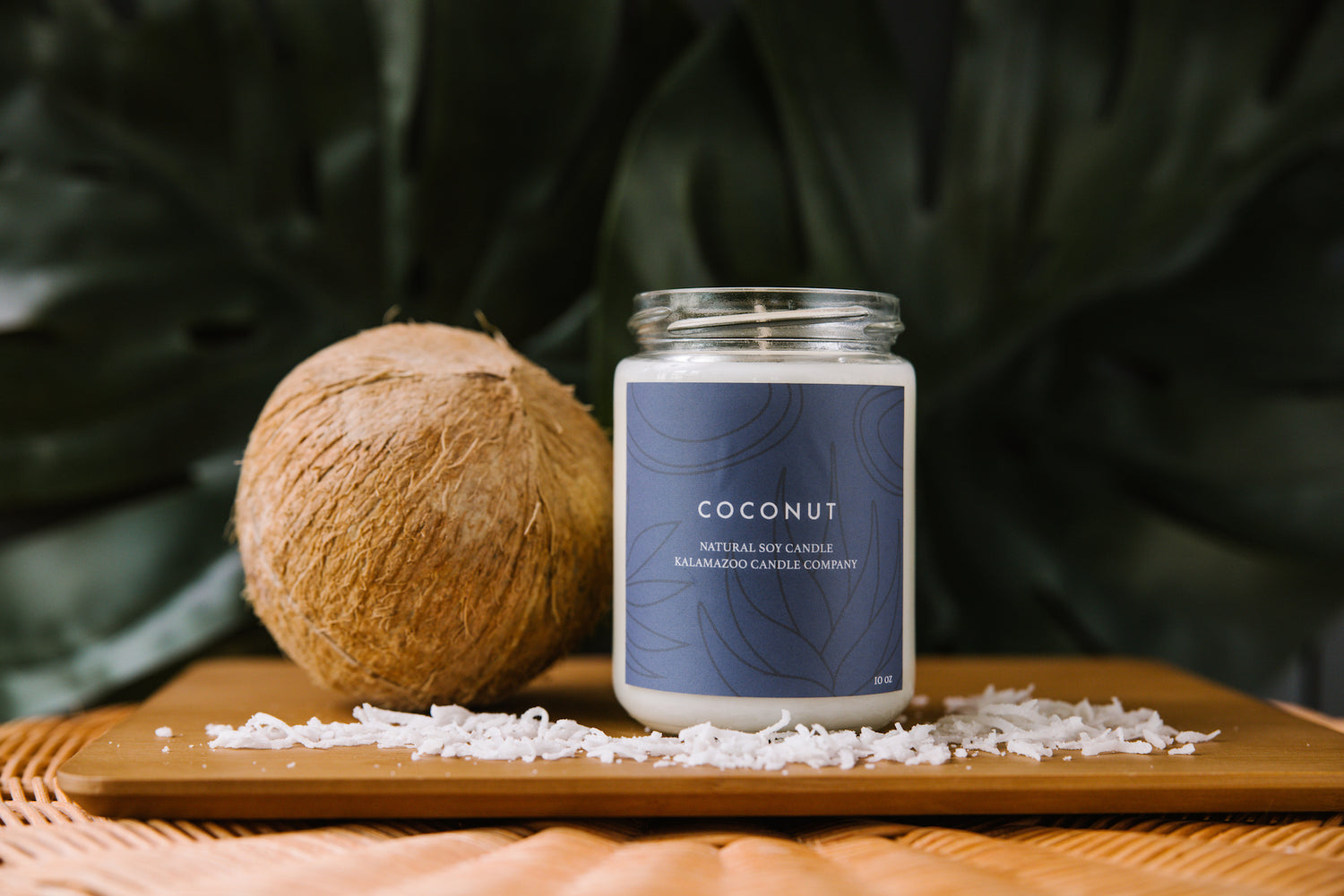 Coconut Candle with a coconut