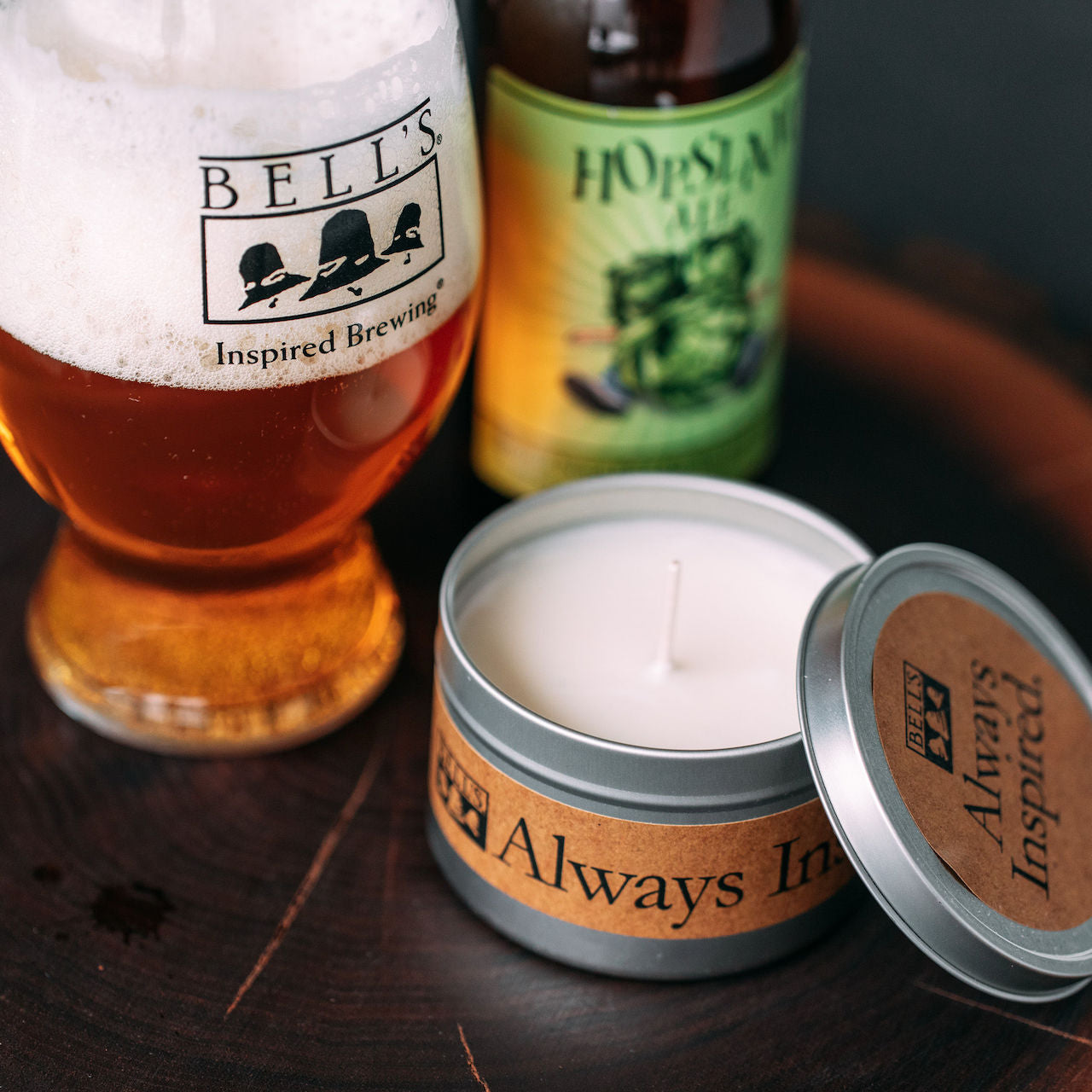 Custom Label Candle with Bell's Beer - Kalamazoo Candle Company