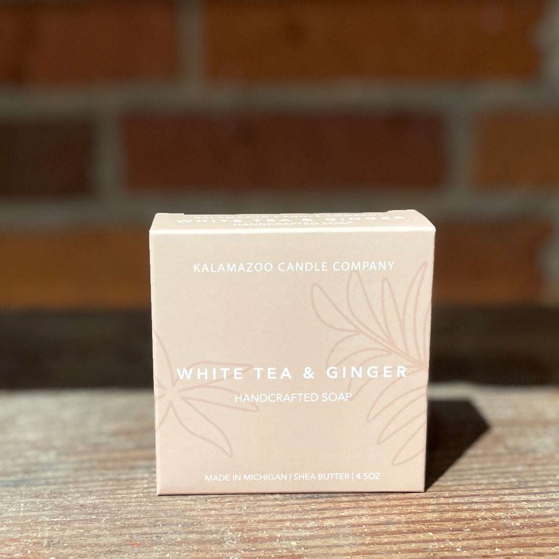 A White Tea & Ginger Soap Box.