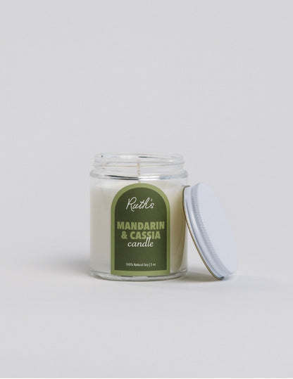 Mandarin &amp; Cassia Candle Open