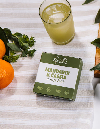 Mandarin &amp; Cassia Soap Lifestyle Photo