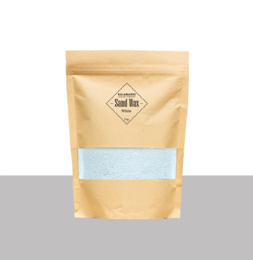 A Bag of scentless white sand wax.