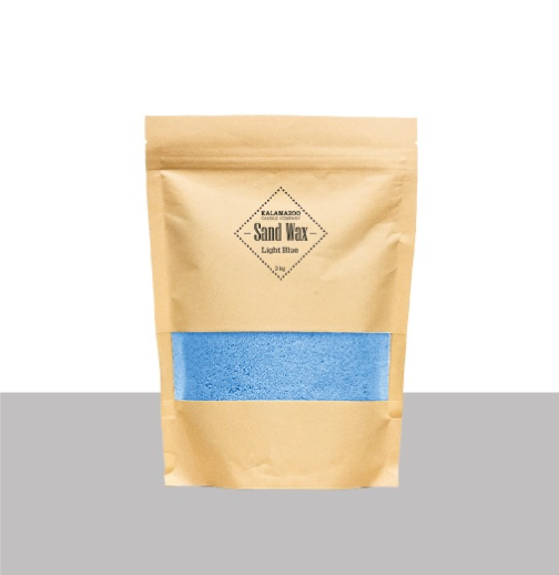 A Bag of blue sand wax scented Forest Rain.