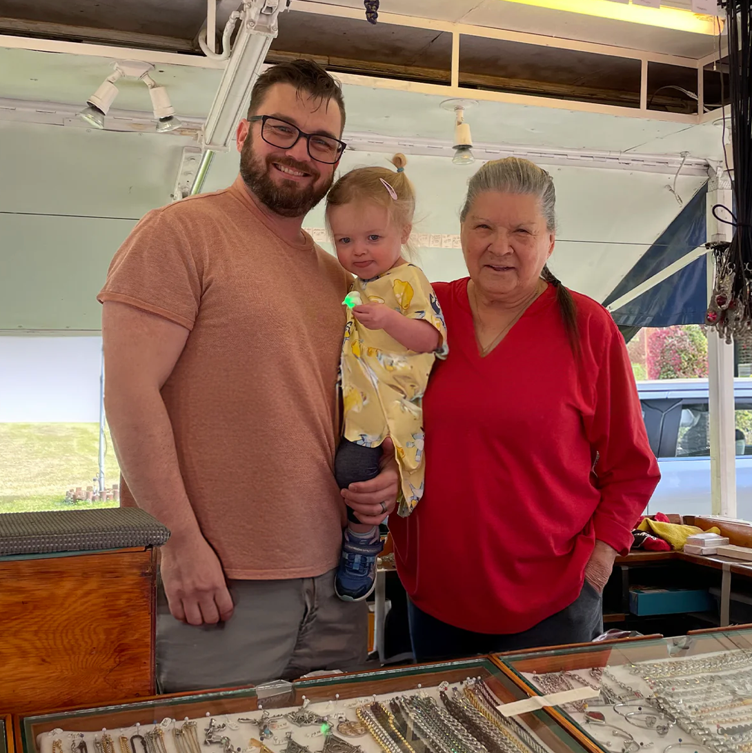 Adam & Daughter with Ruth