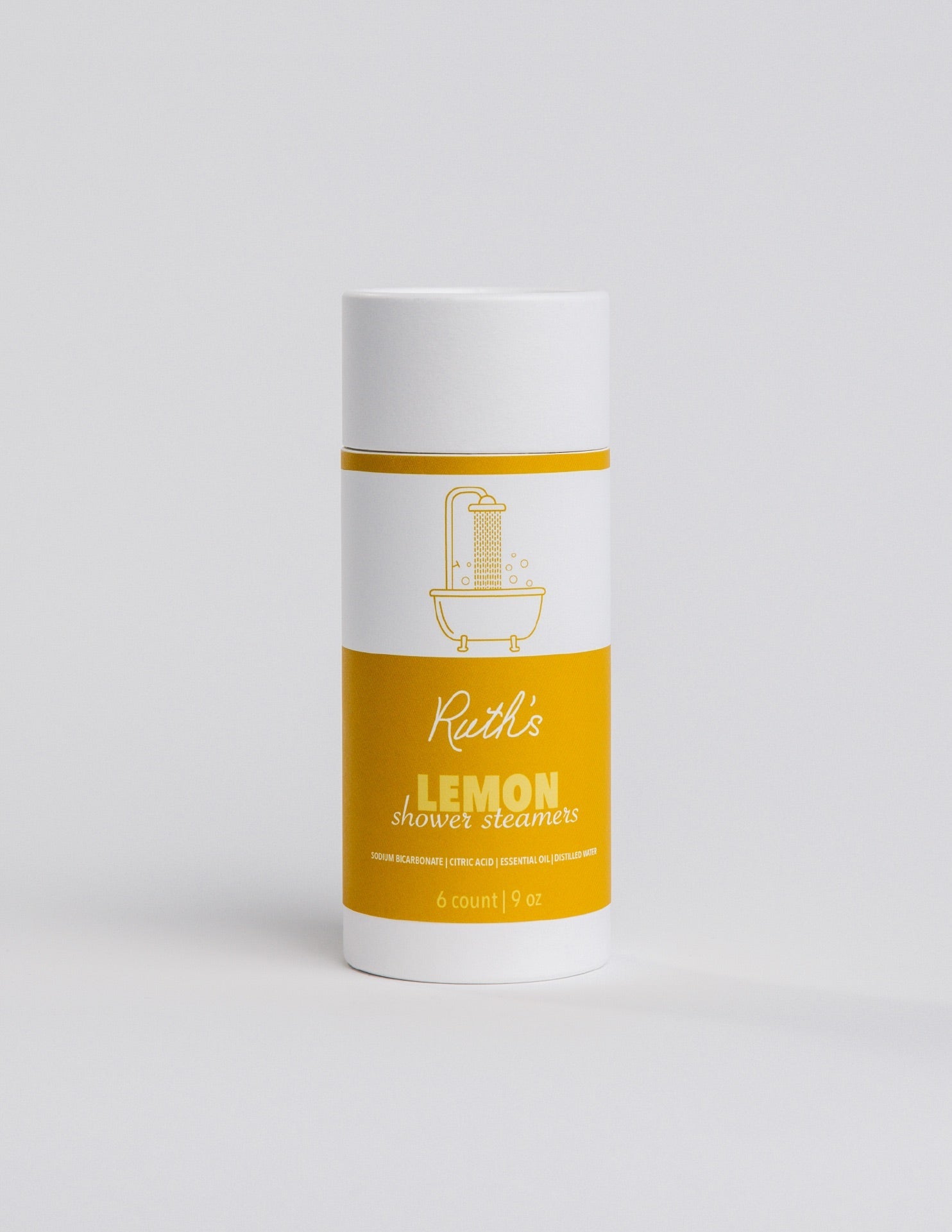 Lemon Shower Steamers Tube