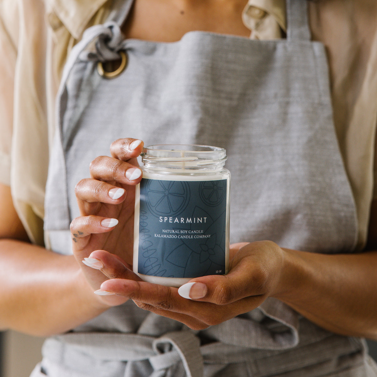 Spearmint Botanical Candle by Kalamazoo Candle Company