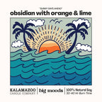 "Sunny Days Ahead" Obsidian with Orange & Lime - 5oz Soy Candle
