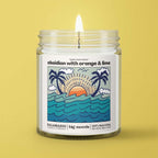 "Sunny Days Ahead" Obsidian with Orange & Lime - 5oz Soy Candle
