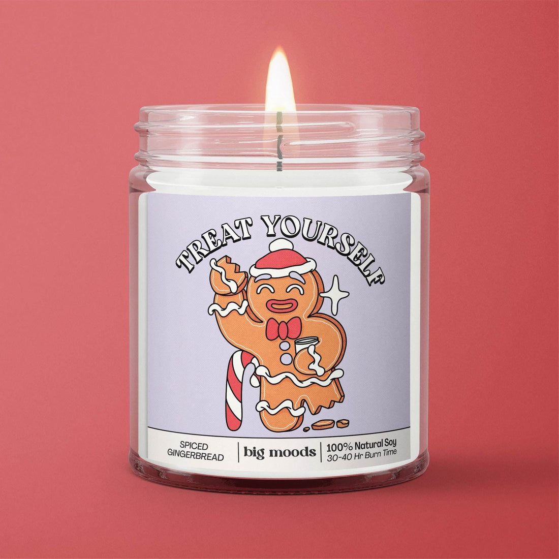 &quot;Treat Yourself&quot; Spiced Gingerbread - 5oz Soy Candle
