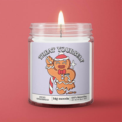 &quot;Treat Yourself&quot; Spiced Gingerbread - 5oz Soy Candle