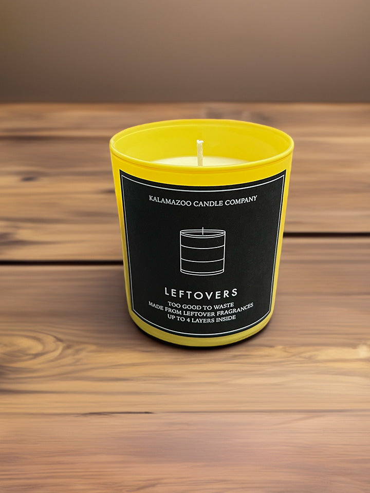Yellow Leftovers Candle Jar