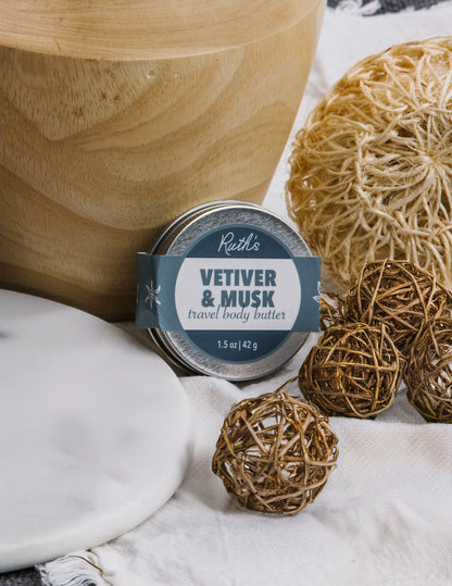 Vetiver &amp; Musk Travel Body Butter Lifestyle Photo