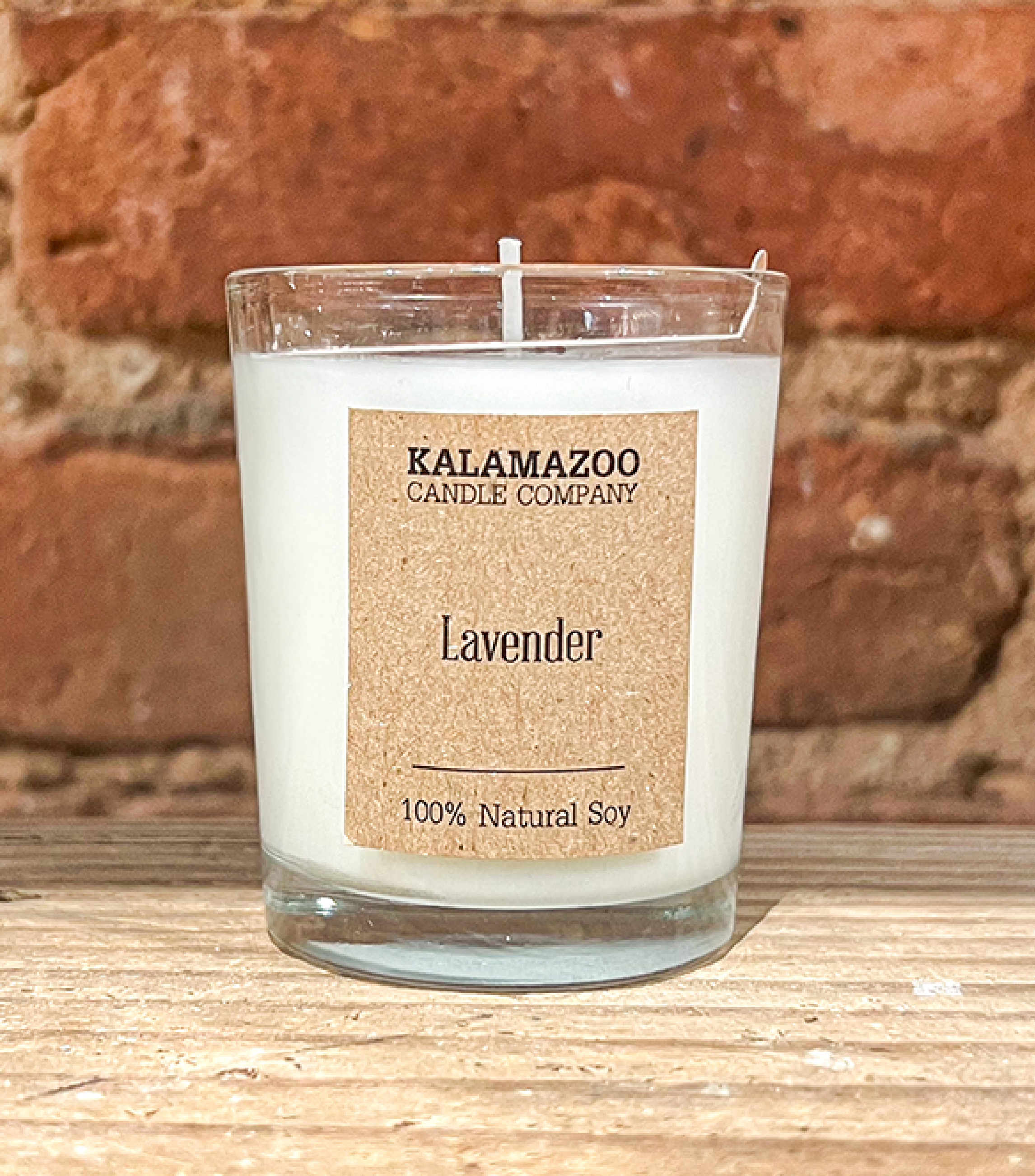 Lavender Candles Like a French countryside in bloom, this classic soy candle has notes of calming French lavender warmed by sophisticated sandalwood and pink peppercorn. All Kalamazoo Candles are: 100% natural scented soy wax; produced using locally sourc