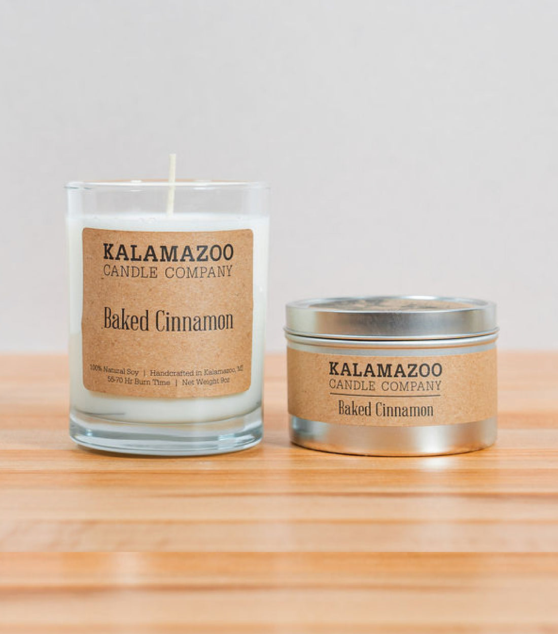 A delicious combination of warming cinnamon and brown sugar that will welcome you home and bring sweet memories to life. Made in Kalamazoo, MI USA.