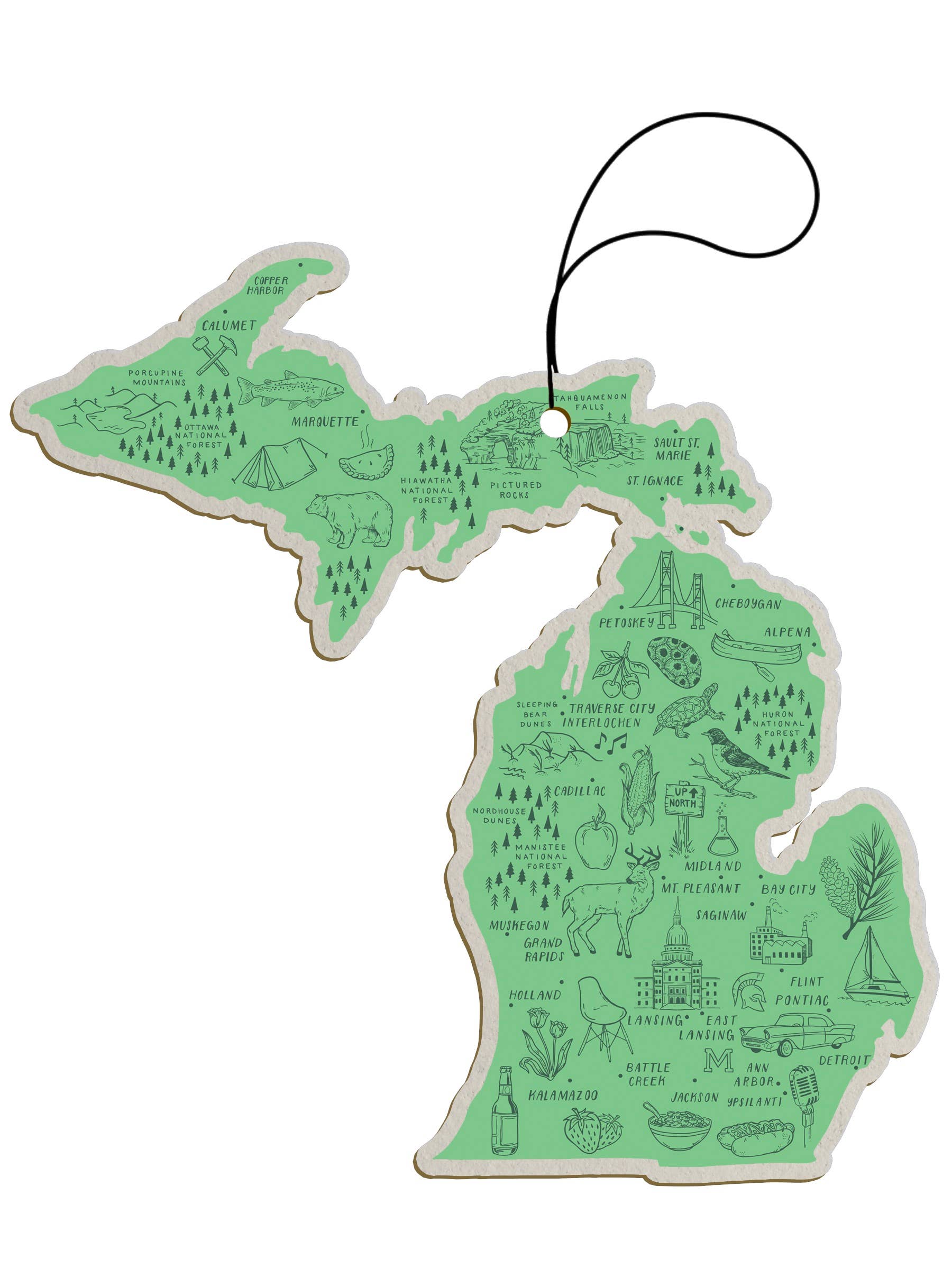 Michigan Pine Air Freshener by City Bird
