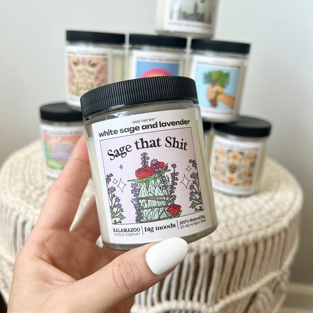 "Sage That Shit" White Sage & Lavender - 5oz Soy Candle